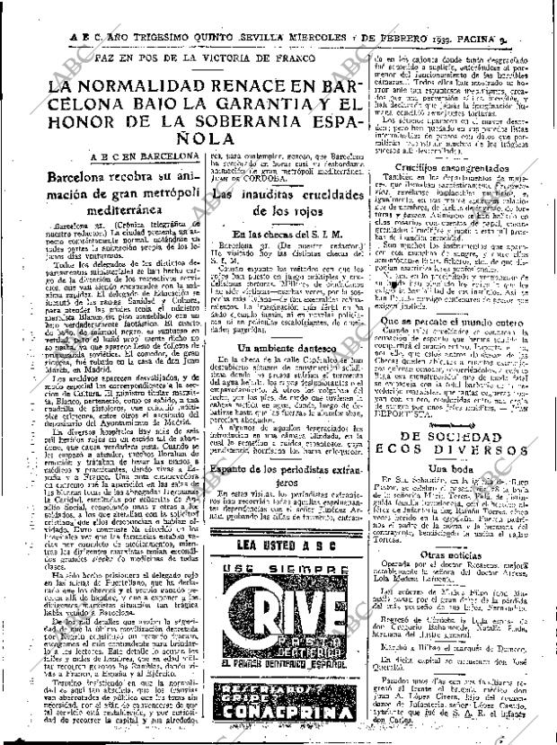 ABC SEVILLA 01-02-1939 página 9