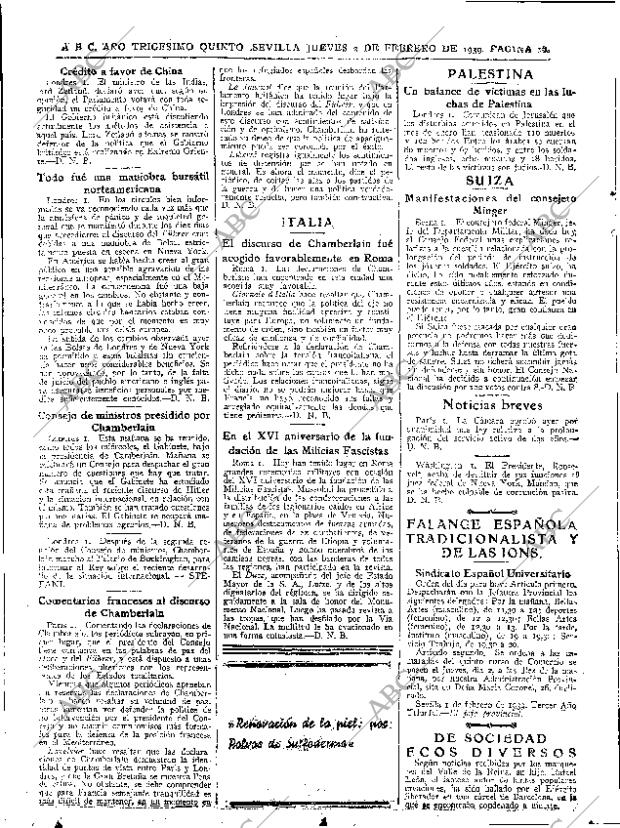 ABC SEVILLA 02-02-1939 página 14