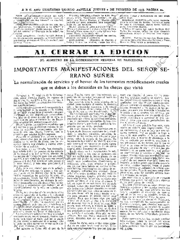 ABC SEVILLA 02-02-1939 página 20