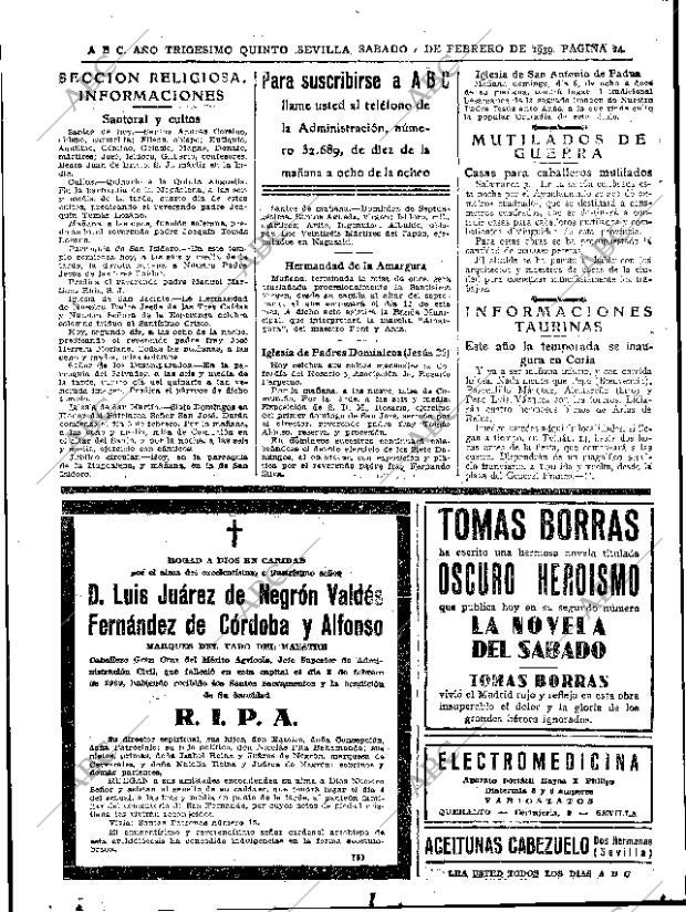 ABC SEVILLA 04-02-1939 página 24