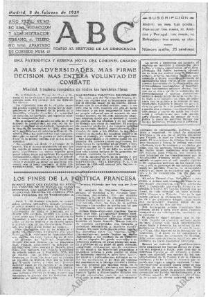 ABC MADRID 08-02-1939 página 1