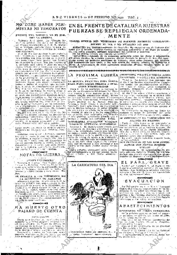 ABC MADRID 10-02-1939 página 3