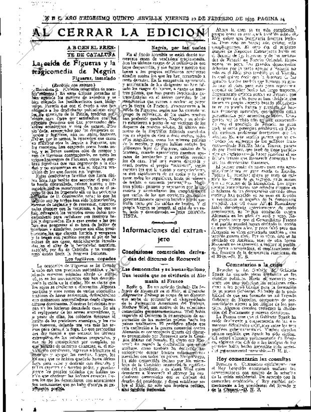 ABC SEVILLA 10-02-1939 página 24