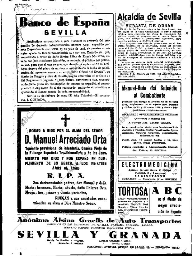 ABC SEVILLA 10-02-1939 página 26