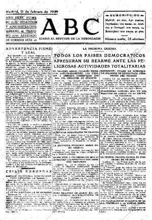 ABC MADRID 17-02-1939 página 1