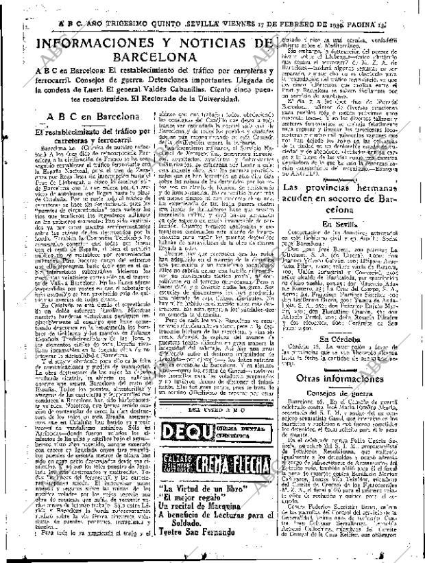 ABC SEVILLA 17-02-1939 página 13