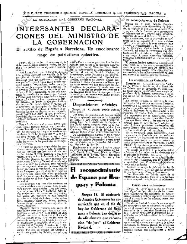 ABC SEVILLA 19-02-1939 página 9