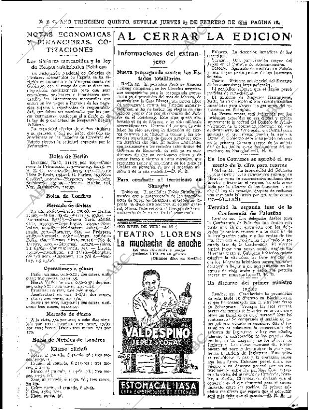 ABC SEVILLA 23-02-1939 página 18