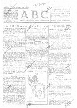 ABC MADRID 28-02-1939 página 1