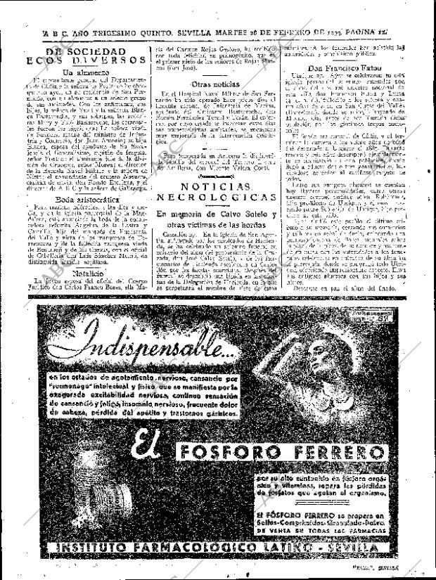 ABC SEVILLA 28-02-1939 página 12