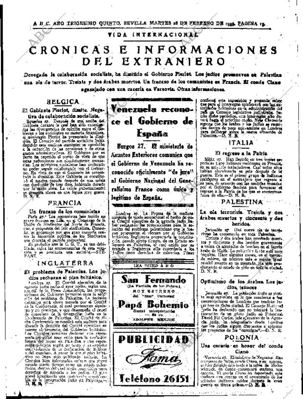 ABC SEVILLA 28-02-1939 página 13