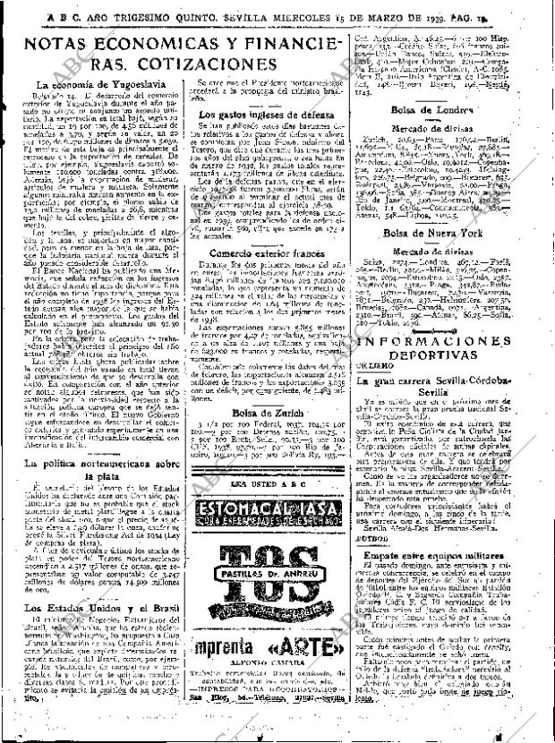 ABC SEVILLA 15-03-1939 página 19