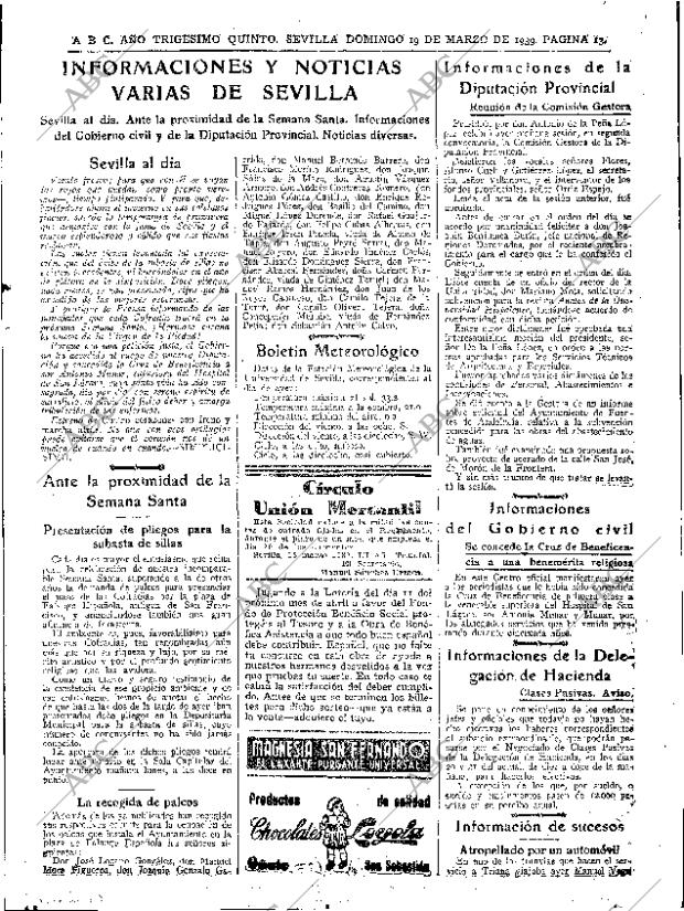 ABC SEVILLA 19-03-1939 página 13