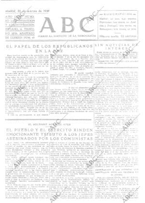 ABC MADRID 25-03-1939 página 1