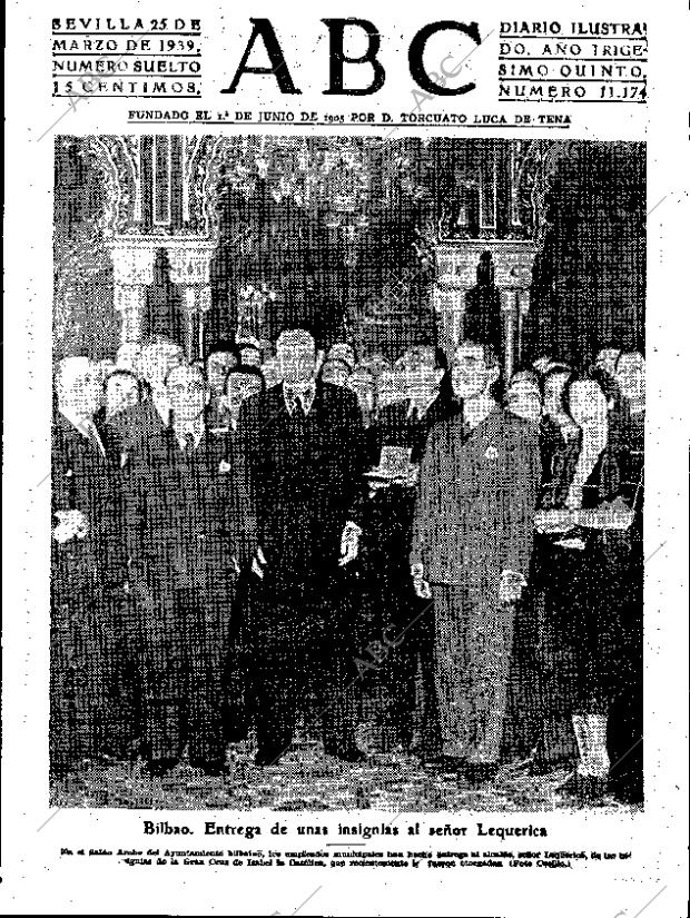 ABC SEVILLA 25-03-1939 página 1