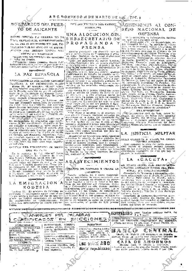 ABC MADRID 26-03-1939 página 3