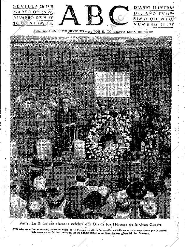 ABC SEVILLA 26-03-1939 página 1