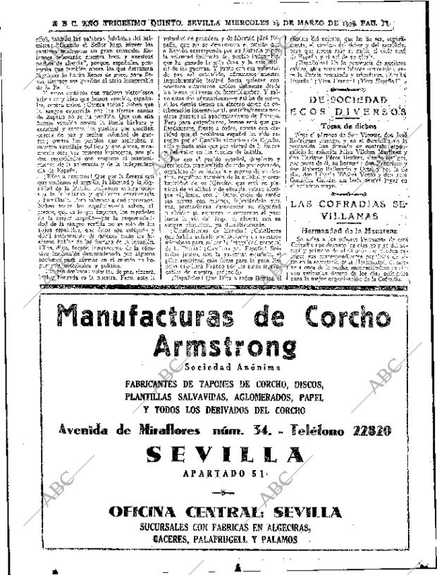 ABC SEVILLA 29-03-1939 página 20