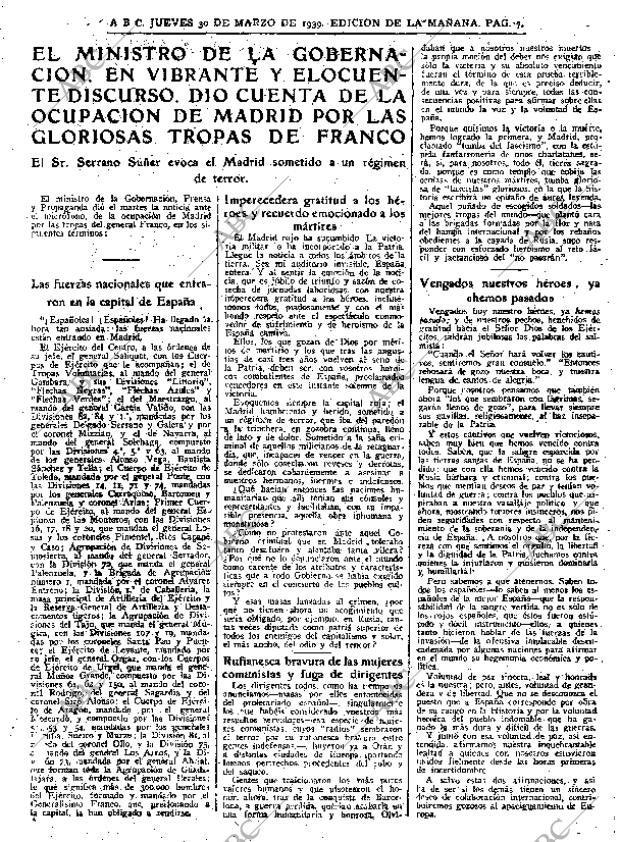 ABC MADRID 30-03-1939 página 7
