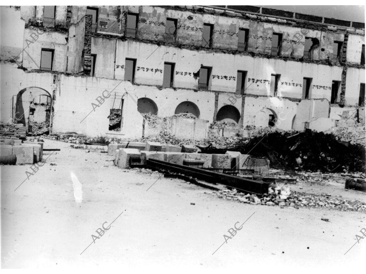 Las Ruinas del cuartel de la Montaña, una vez Finalizada la Guerra