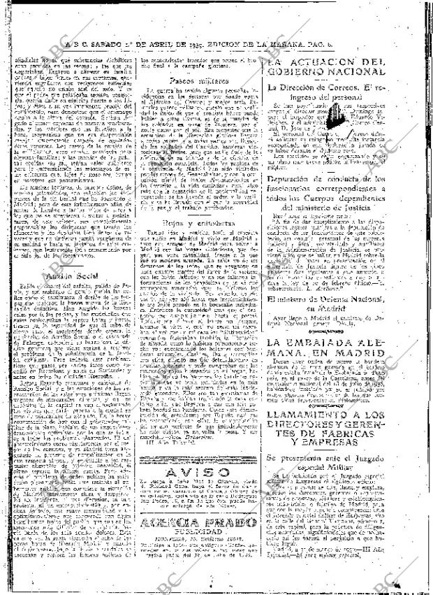 ABC MADRID 01-04-1939 página 6