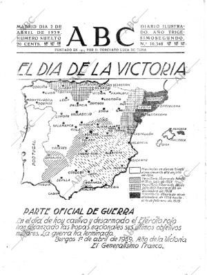 ABC MADRID 02-04-1939 página 1