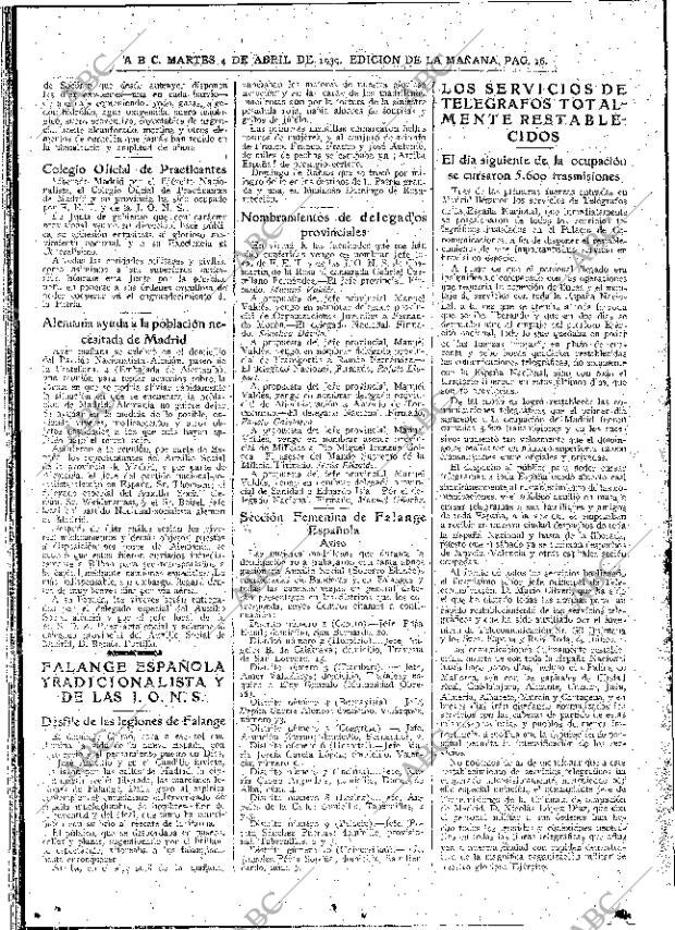 ABC MADRID 04-04-1939 página 16