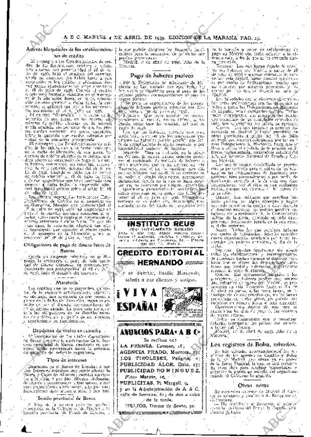 ABC MADRID 04-04-1939 página 27