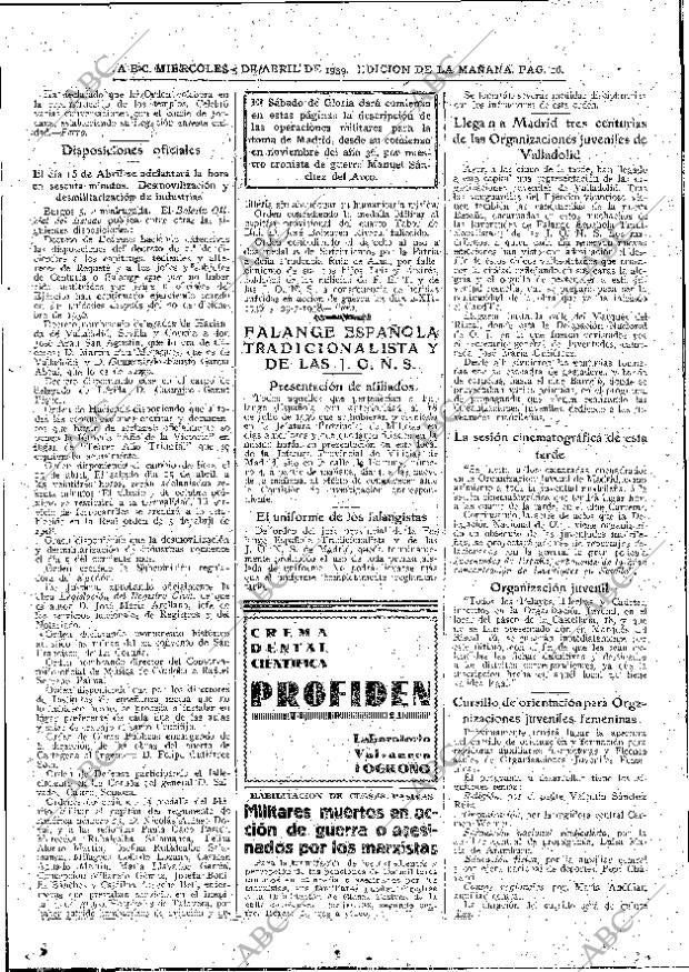 ABC MADRID 05-04-1939 página 16