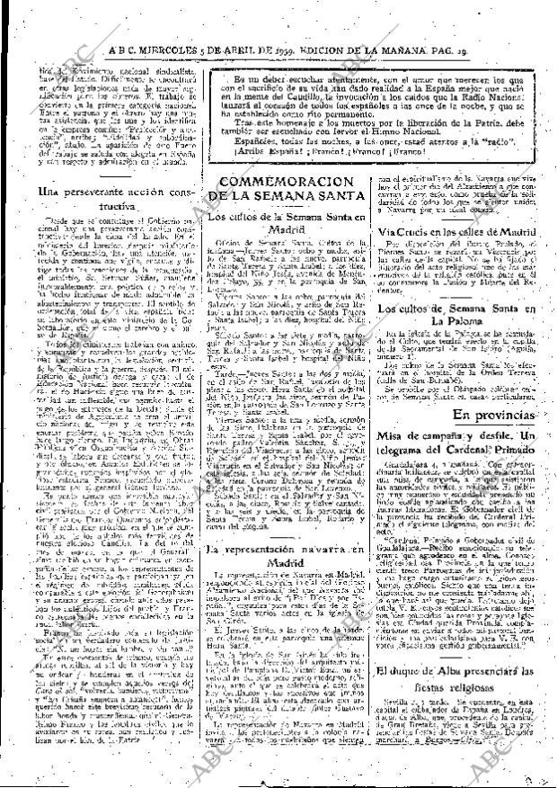 ABC MADRID 05-04-1939 página 19