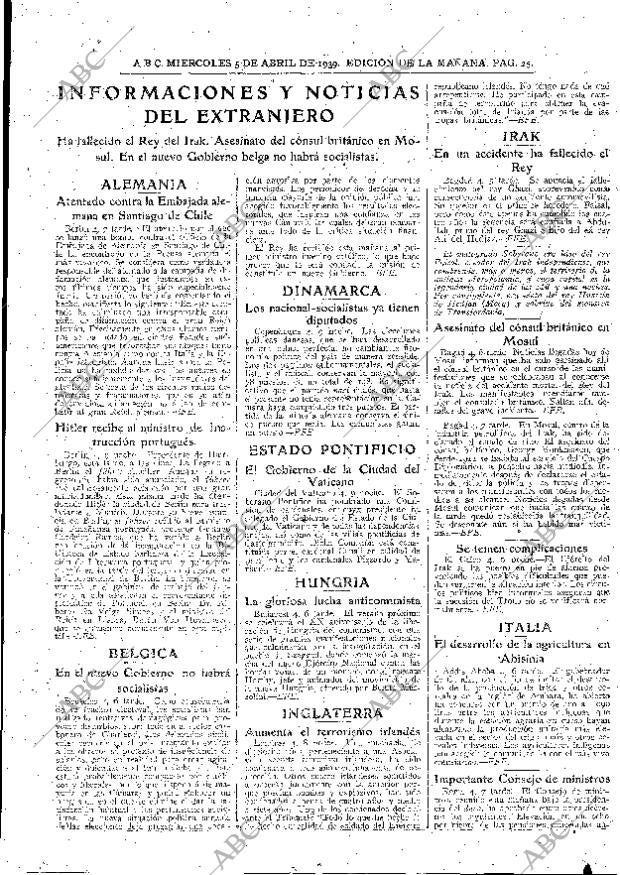 ABC MADRID 05-04-1939 página 25