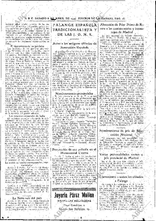 ABC MADRID 08-04-1939 página 18