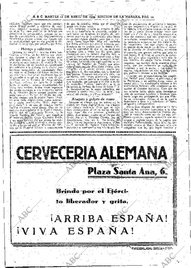 ABC MADRID 11-04-1939 página 12