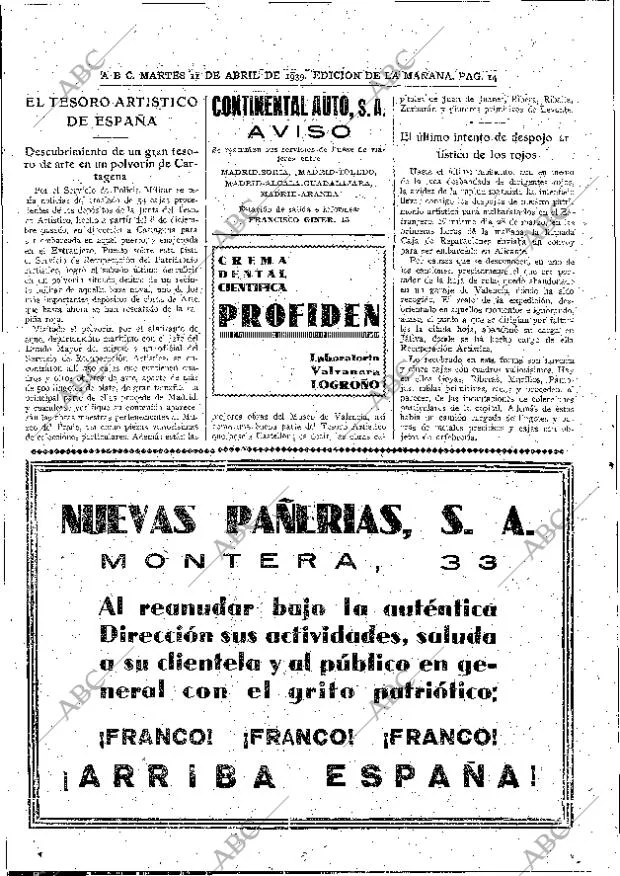 ABC MADRID 11-04-1939 página 14
