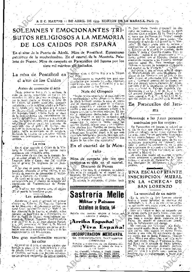 ABC MADRID 11-04-1939 página 15