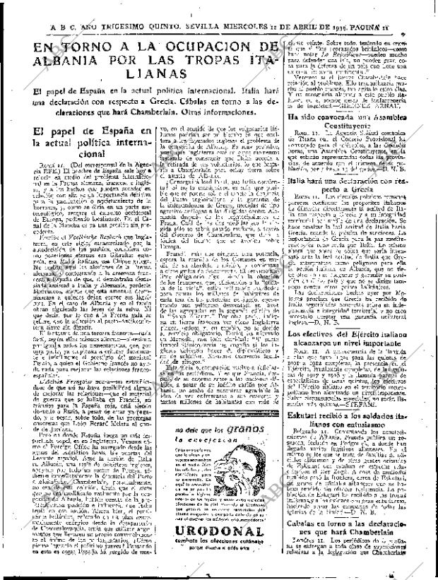 ABC SEVILLA 12-04-1939 página 11