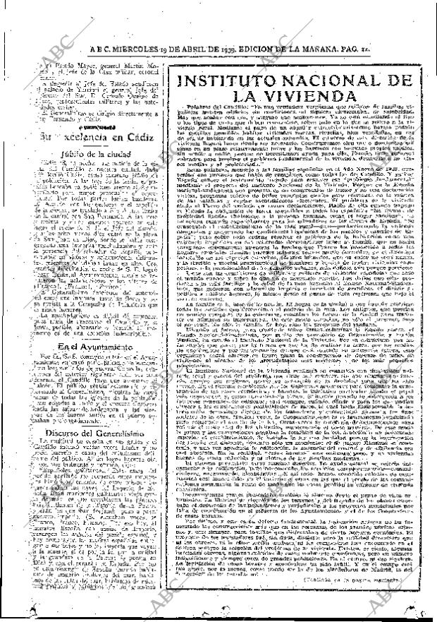 ABC MADRID 19-04-1939 página 11