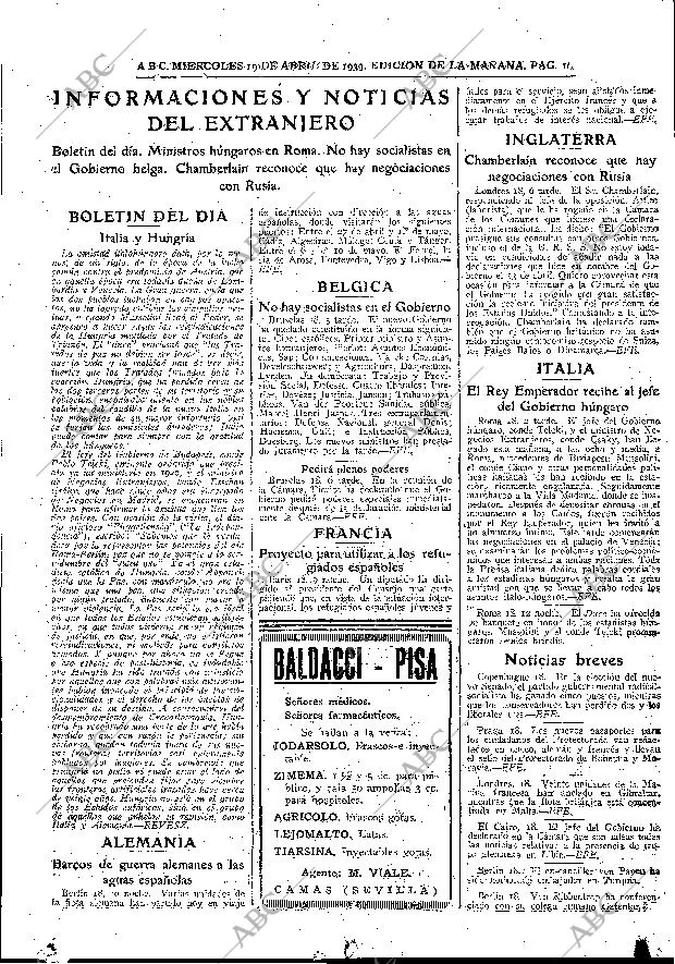 ABC MADRID 19-04-1939 página 15