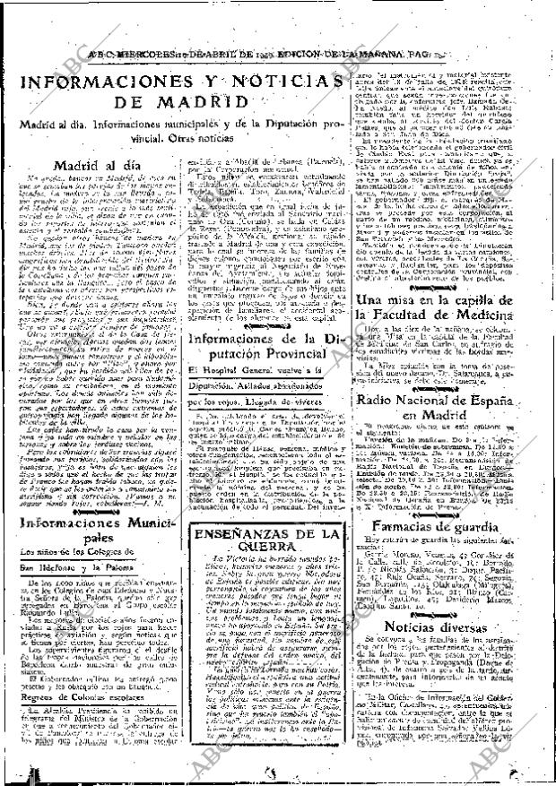 ABC MADRID 19-04-1939 página 16