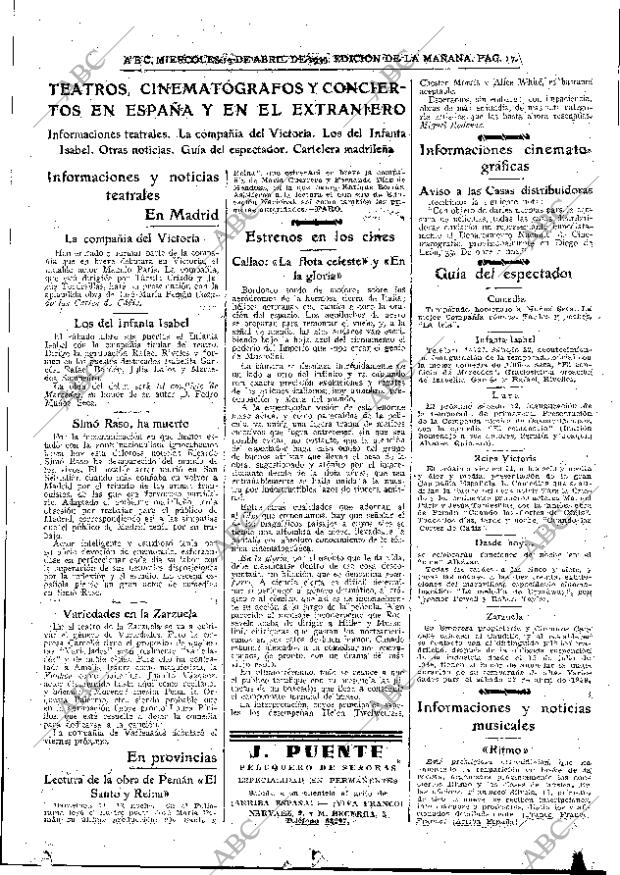 ABC MADRID 19-04-1939 página 17