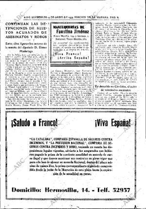 ABC MADRID 19-04-1939 página 8