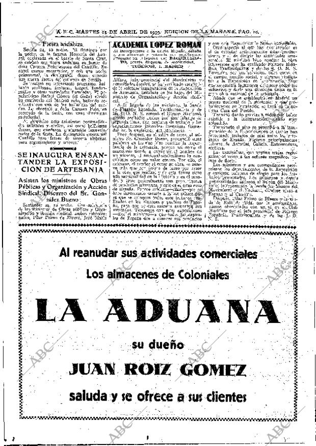 ABC MADRID 25-04-1939 página 10