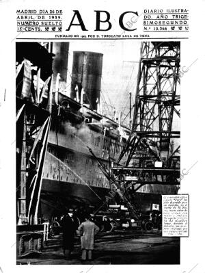 ABC MADRID 26-04-1939 página 1