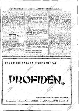 ABC MADRID 26-04-1939 página 14