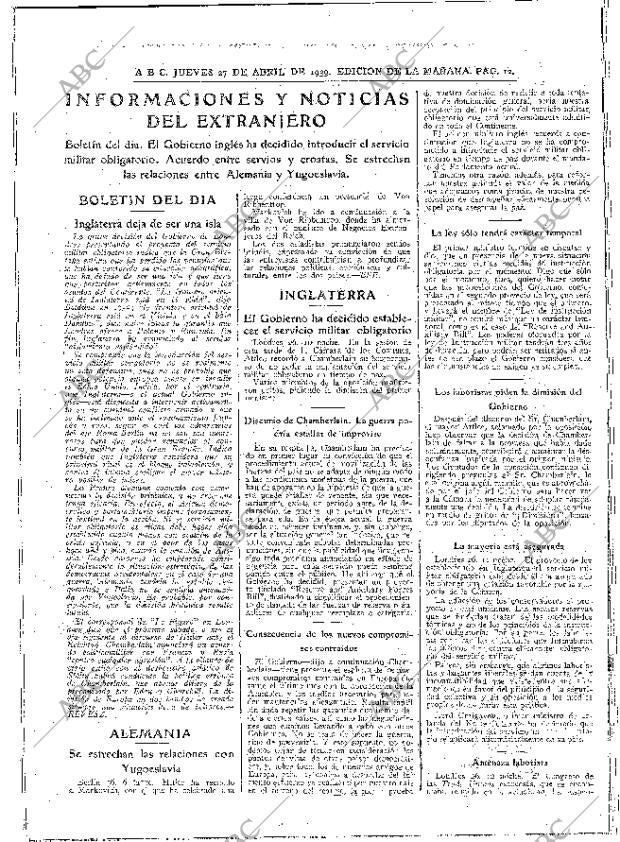 ABC MADRID 27-04-1939 página 12