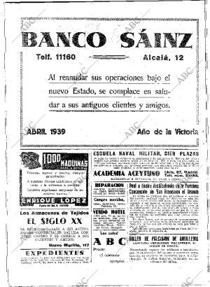 ABC MADRID 28-04-1939 página 2