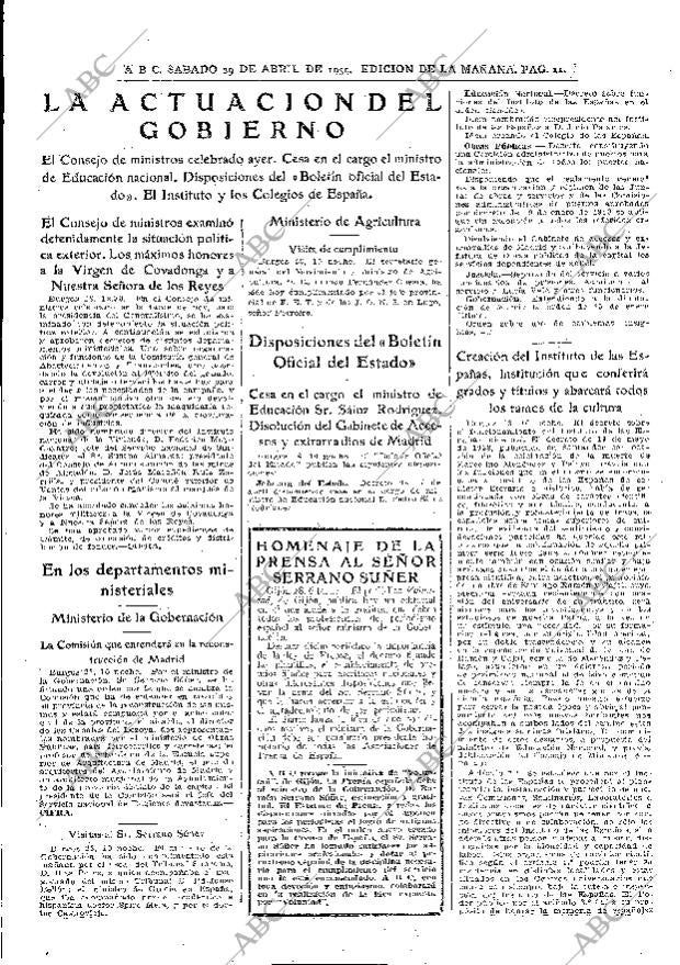 ABC MADRID 29-04-1939 página 11