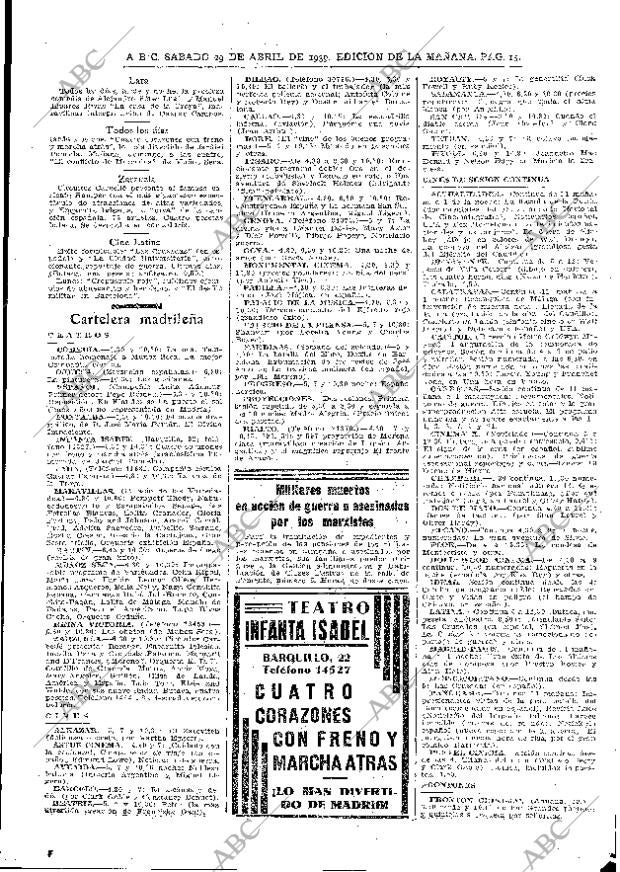 ABC MADRID 29-04-1939 página 15