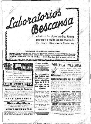 ABC MADRID 29-04-1939 página 2