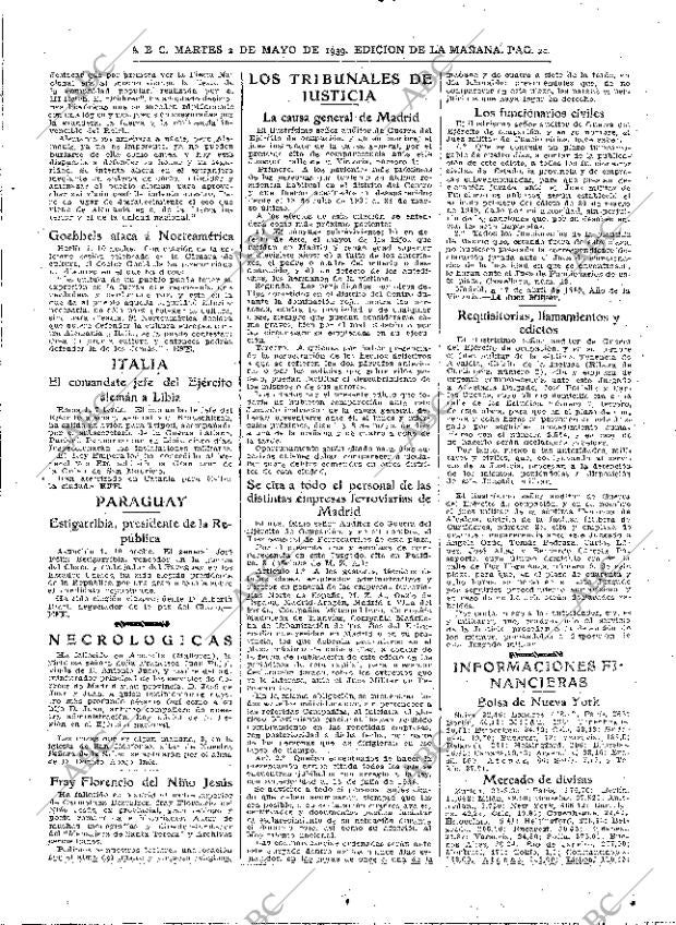 ABC MADRID 02-05-1939 página 20